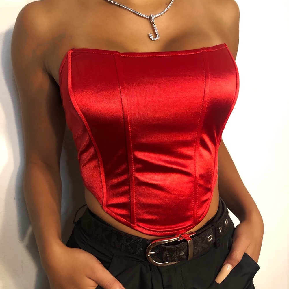 Satin Corset Top